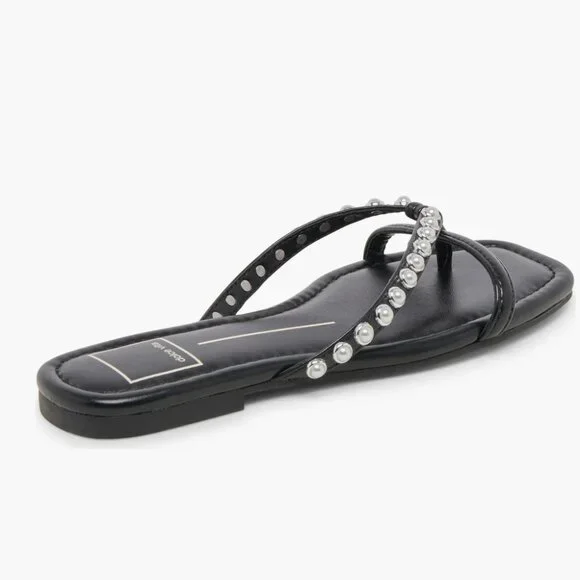 Dolce Vita Women's Lucca Imitation Pearl Flip Flop Size 8 New - Picture 12 of 16